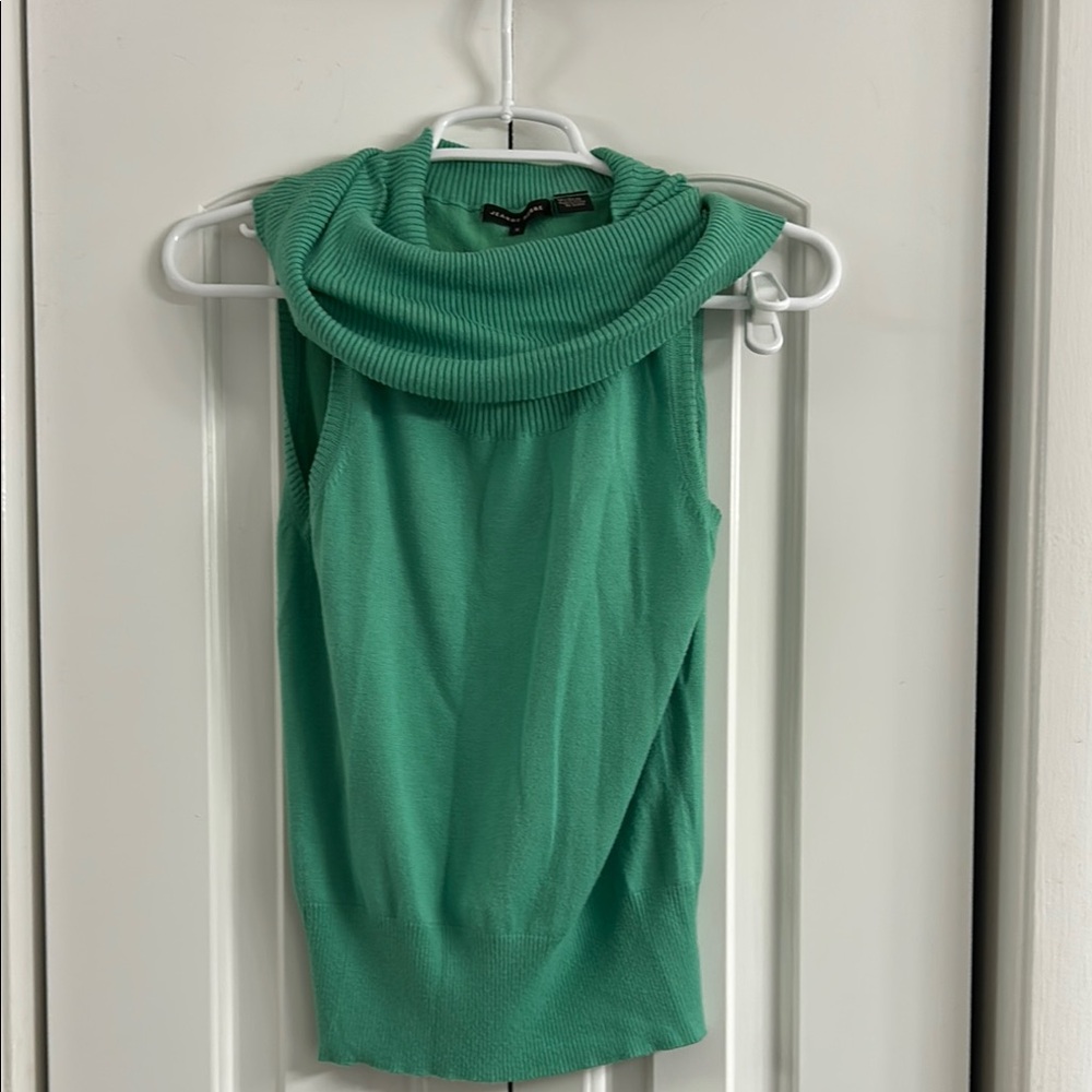 Women's Green Sleeveless Sweater